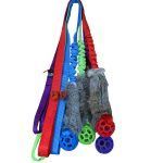 Tug lungo in pelo con pallina JW