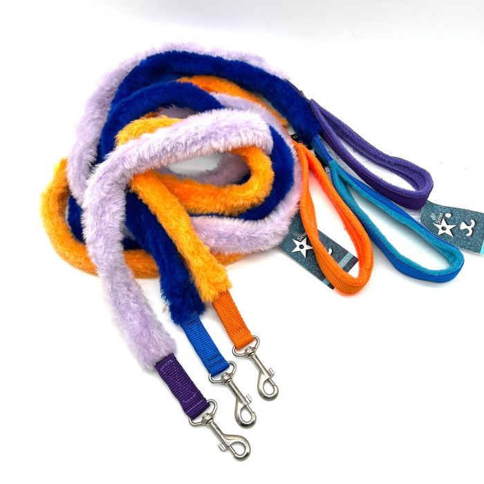 Guinzaglio per cani in corda nylon resistente con moschettone in metallo 80  cm